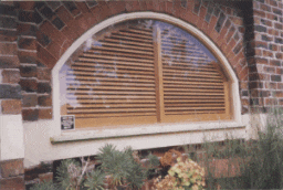 Cedar Shutter Arched Window shutter blinds